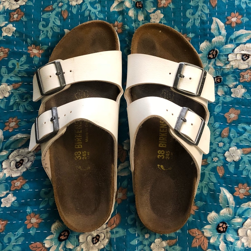 WHITE BIRKENSTOCKS